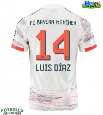 Bayern Munich Luis Diaz #14 Bortatröja 2025-26 Kortärmad